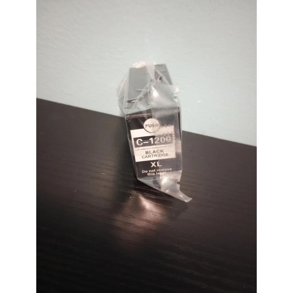 Replacement Canon C- 1200XL Black  Ink (No Date) Sealed In Box 38ml Printer Ink
